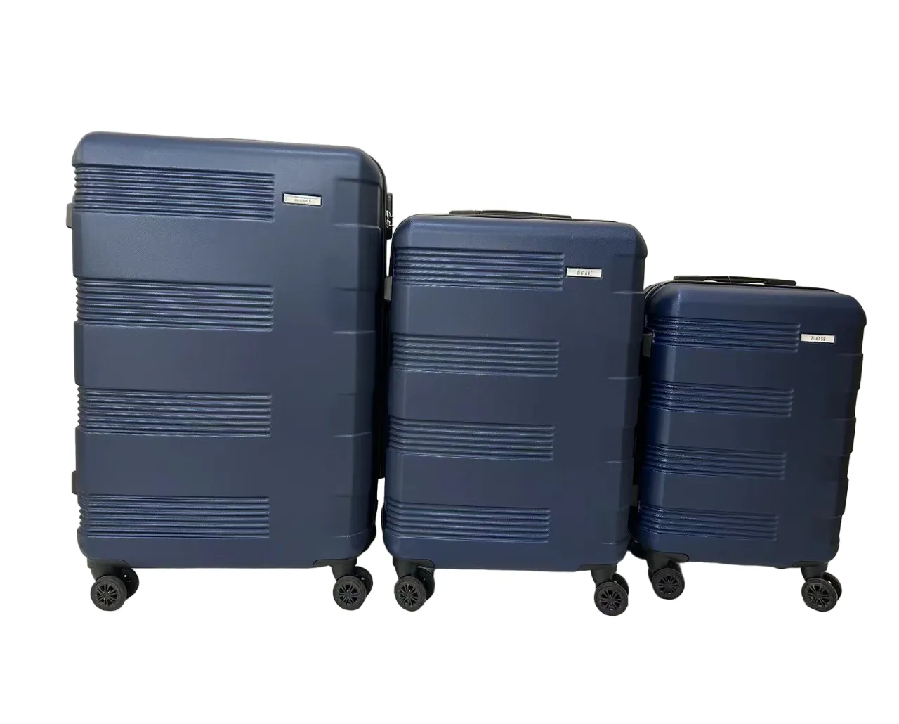 Polli ABS Hard shell Lightweight 360 Dual Spinning Wheels Combo Lock 28", 24", 20" 3 Piece Luggage Set