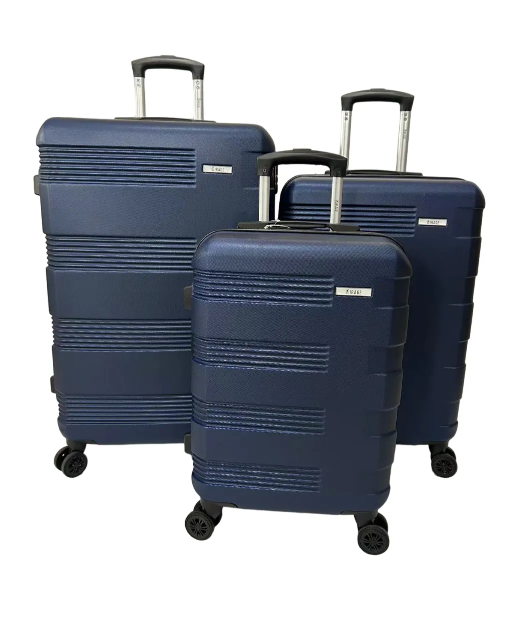 Polli ABS Hard shell Lightweight 360 Dual Spinning Wheels Combo Lock 28", 24", 20" 3 Piece Luggage Set