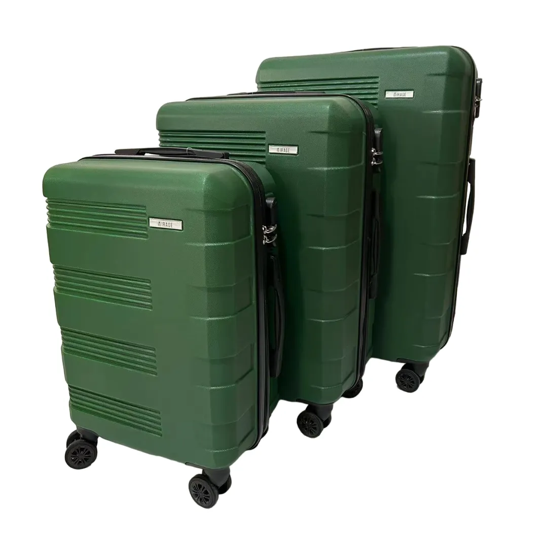 Polli ABS Hard shell Lightweight 360 Dual Spinning Wheels Combo Lock 28", 24", 20" 3 Piece Luggage Set