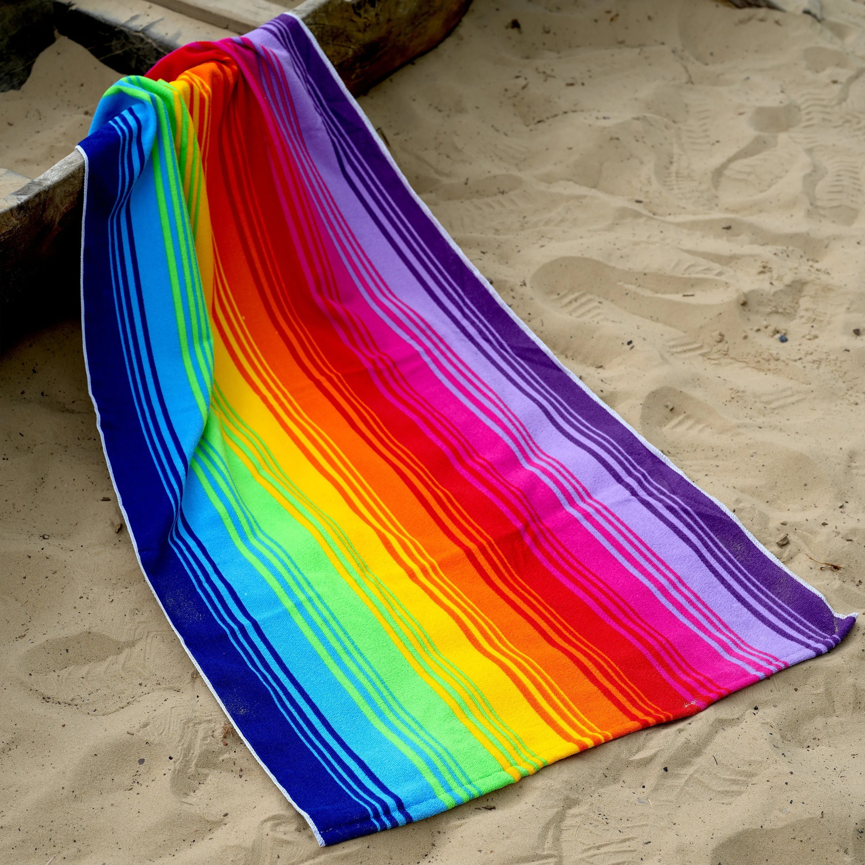 Rainbow Design Large Towel