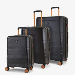 Rock Mayfair 3 Piece Hardsided Exp Luggage - Black