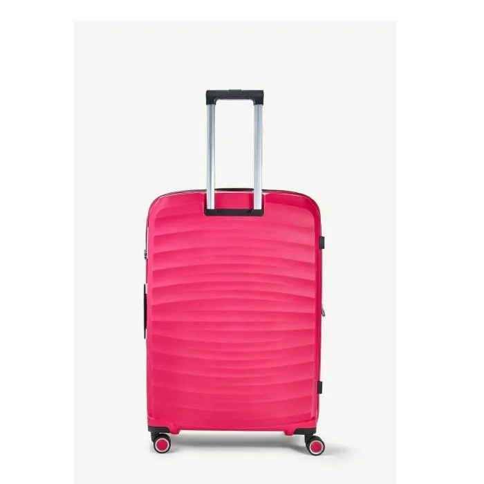 Rock Sunwave Expandable Spinner Large Suitcase 79cm - Pink