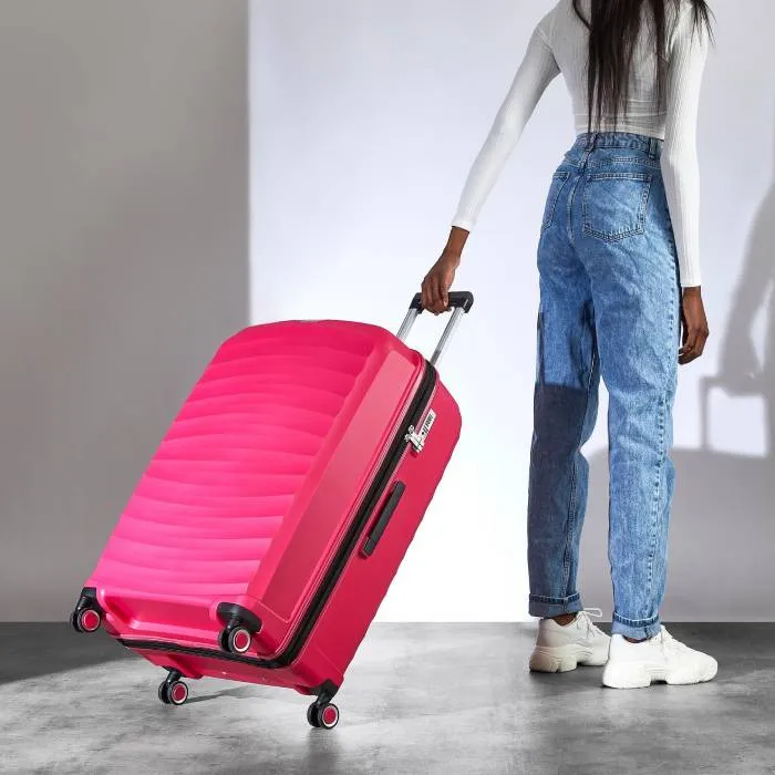 Rock Sunwave Expandable Spinner Large Suitcase 79cm - Pink