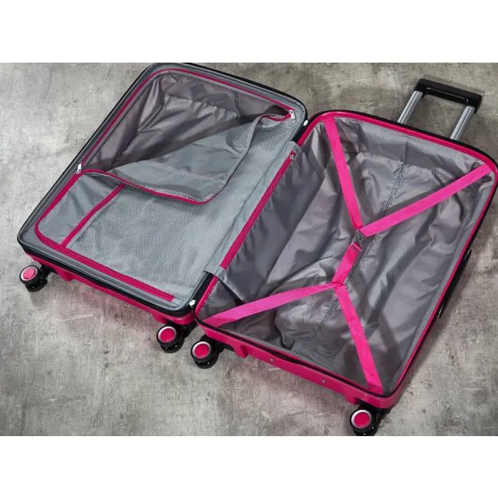 Rock Sunwave Expandable Spinner Large Suitcase 79cm - Pink