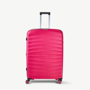 Rock Sunwave Expandable Spinner Large Suitcase 79cm - Pink