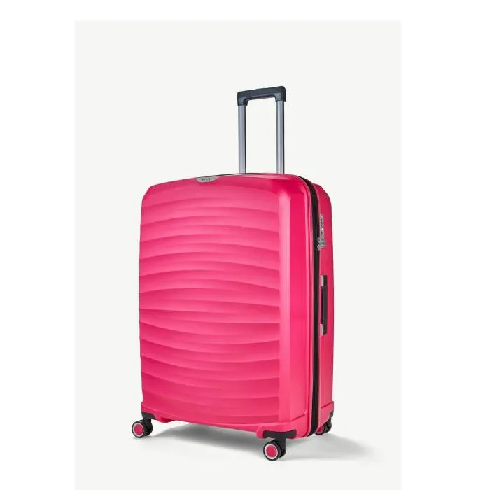 Rock Sunwave Expandable Spinner Large Suitcase 79cm - Pink