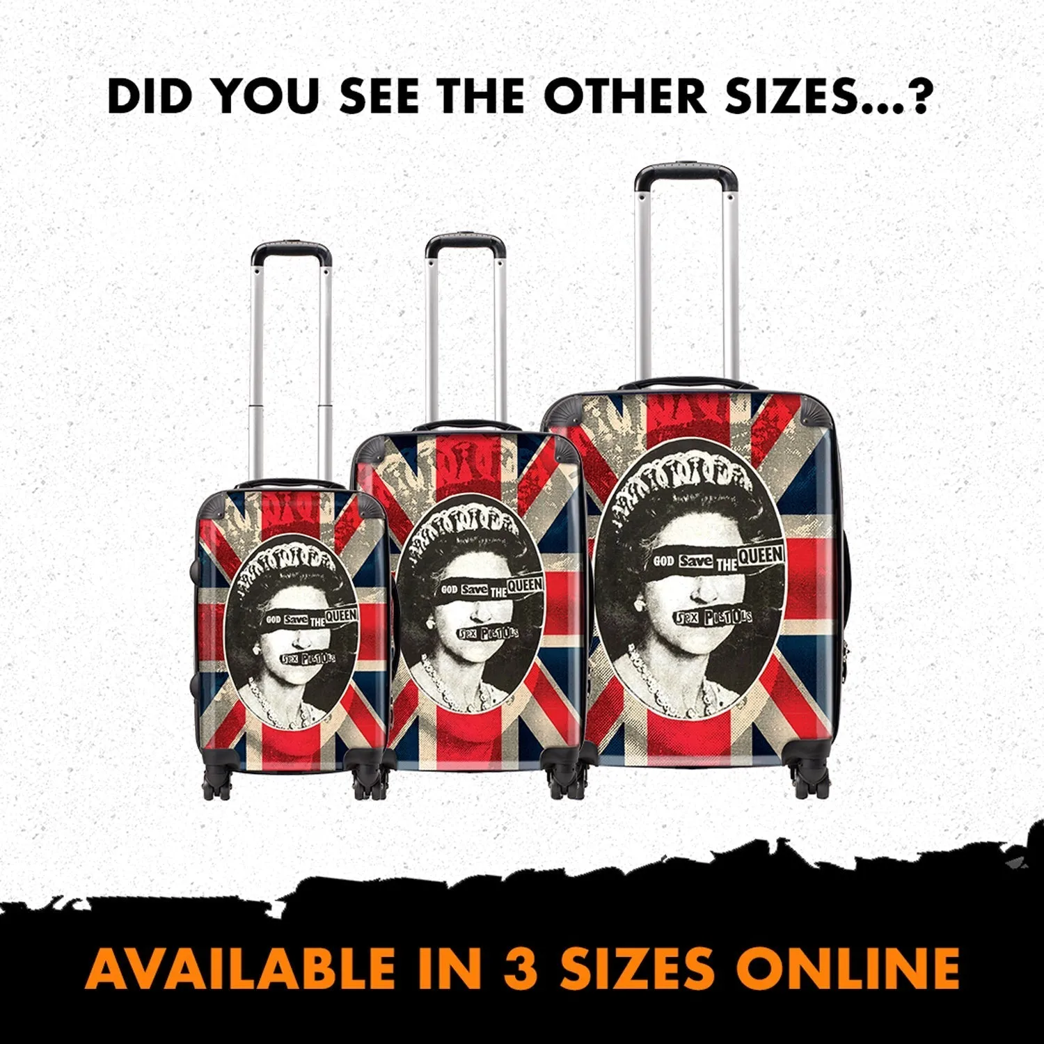 Rocksax Sex Pistols Travel Backpack - God Save The Queen Luggage