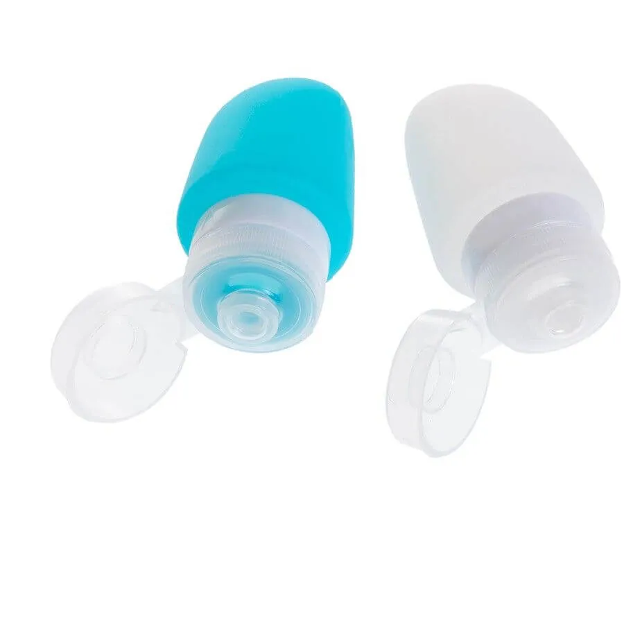 Silicone Squeeze Travel Bottles 50mL 2 Pack