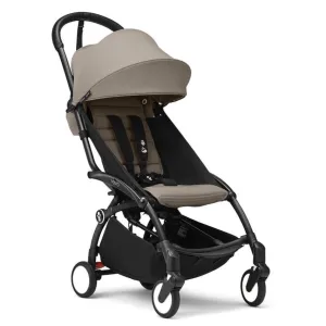 Stokke - YOYO 3 Stroller 6  - Black Frame   Taupe