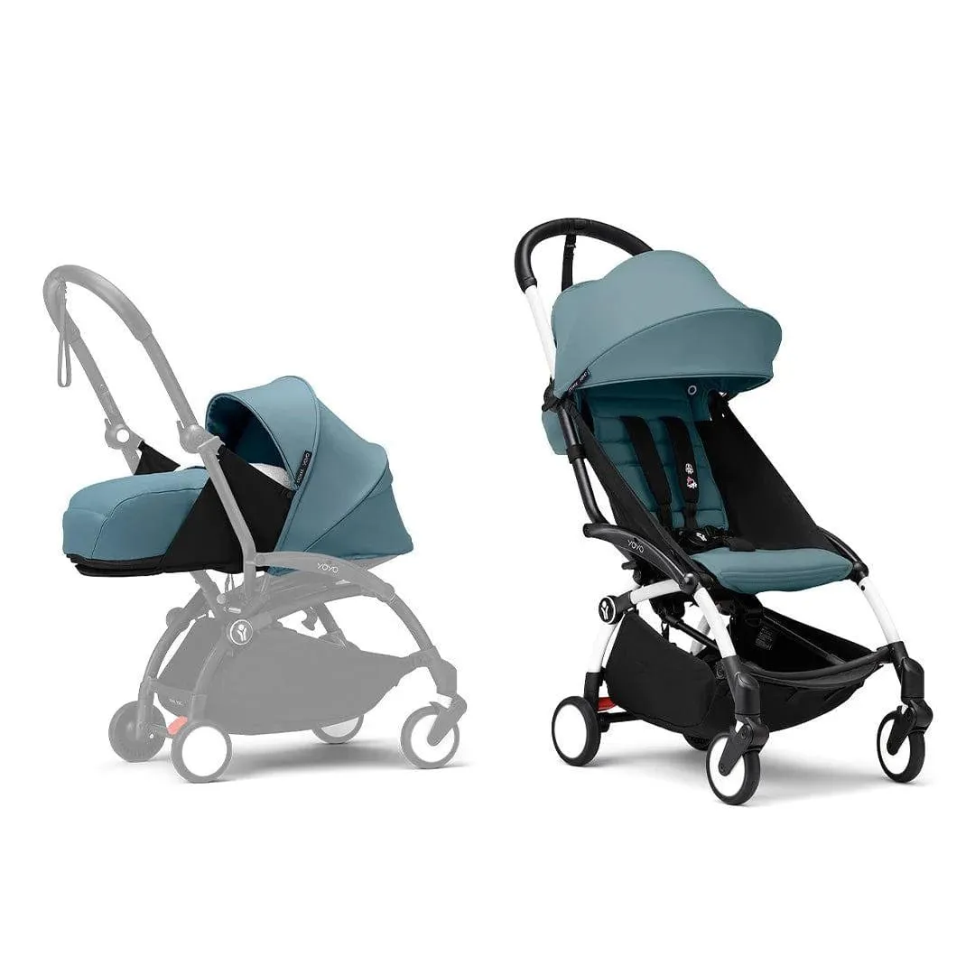 Stokke® YOYO³ Complete Stroller - Black/Aqua