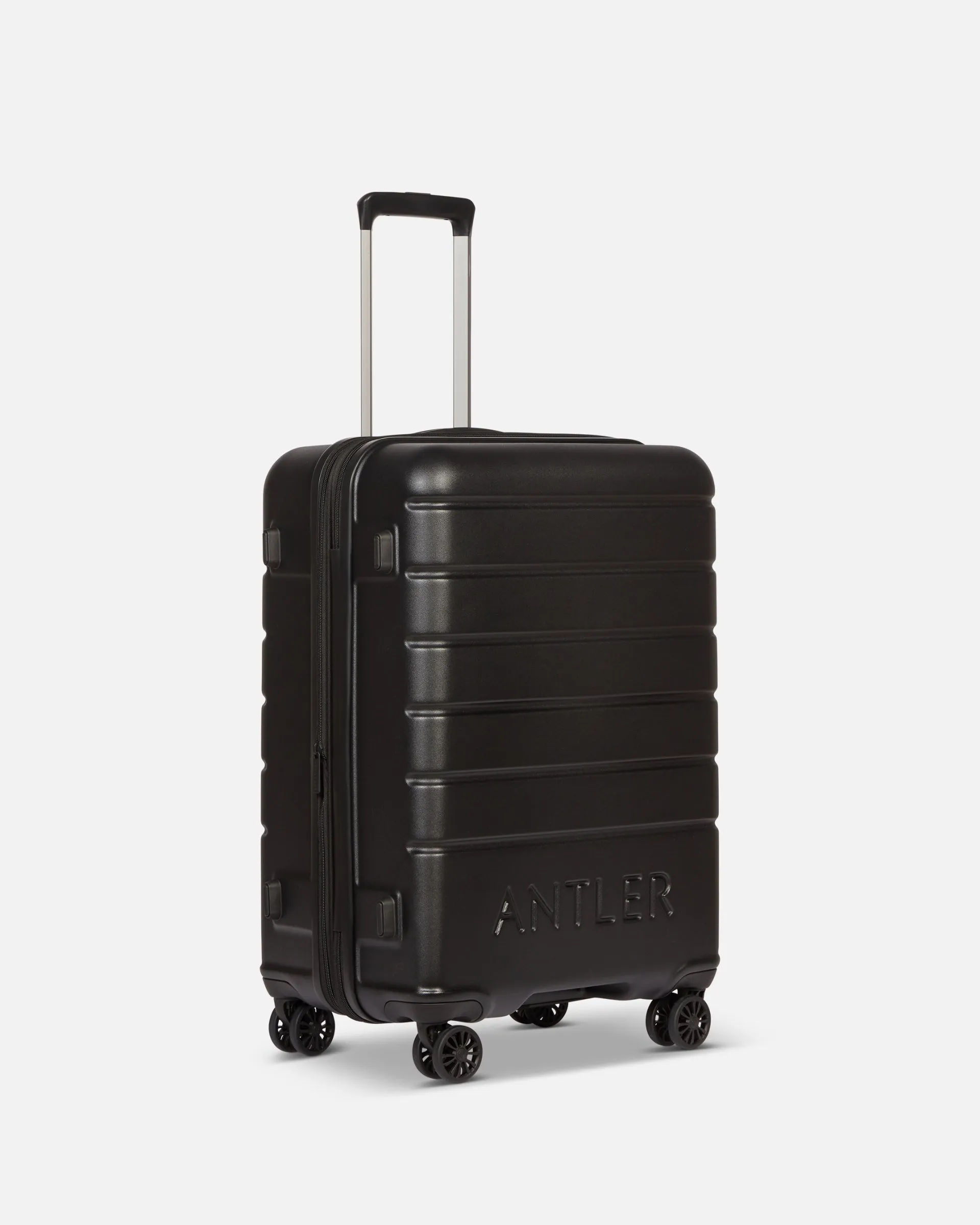 Suitcase Set in Black - Logo