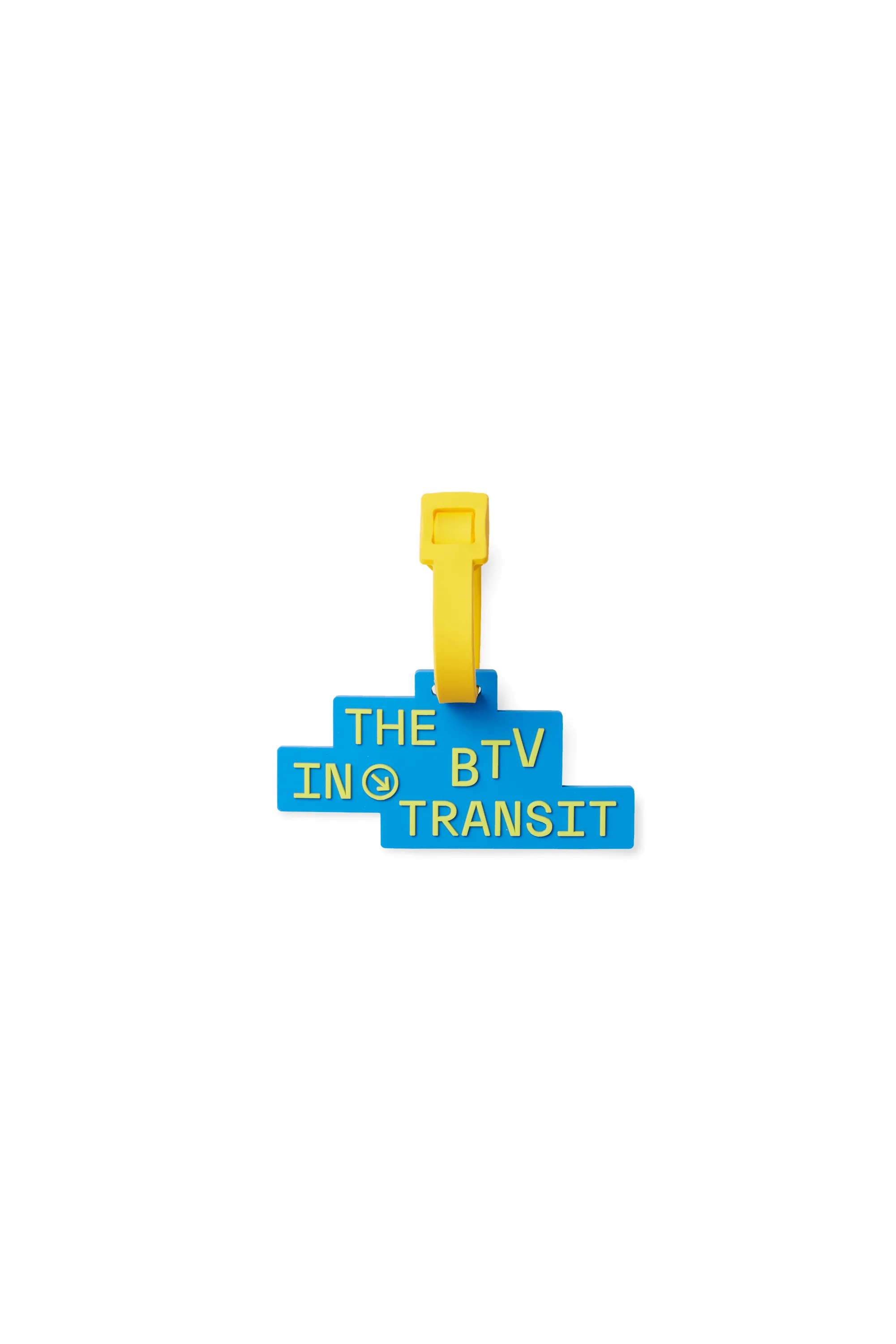 The BTV In-Transit Sign Luggage Tag