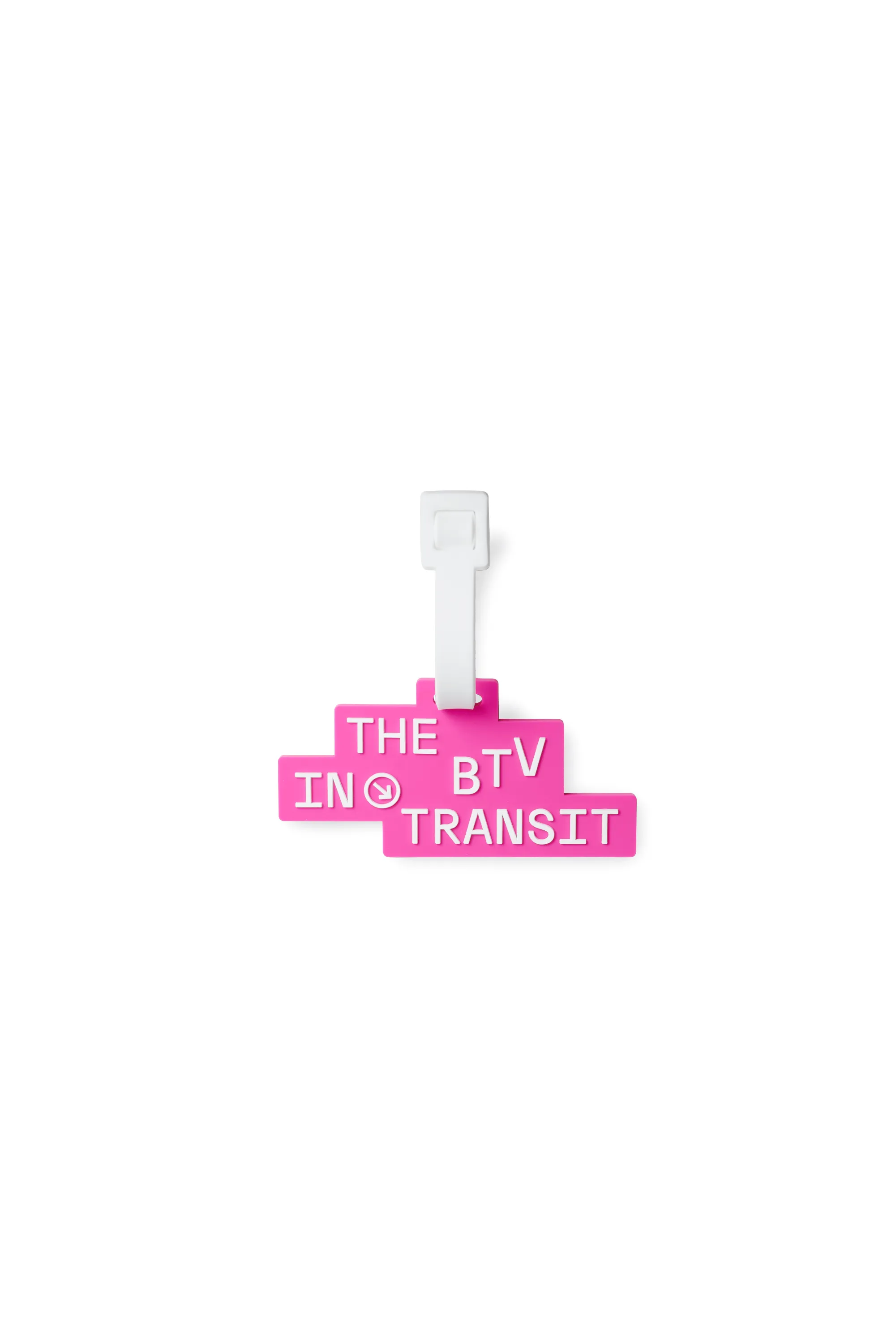 The BTV In-Transit Sign Luggage Tag