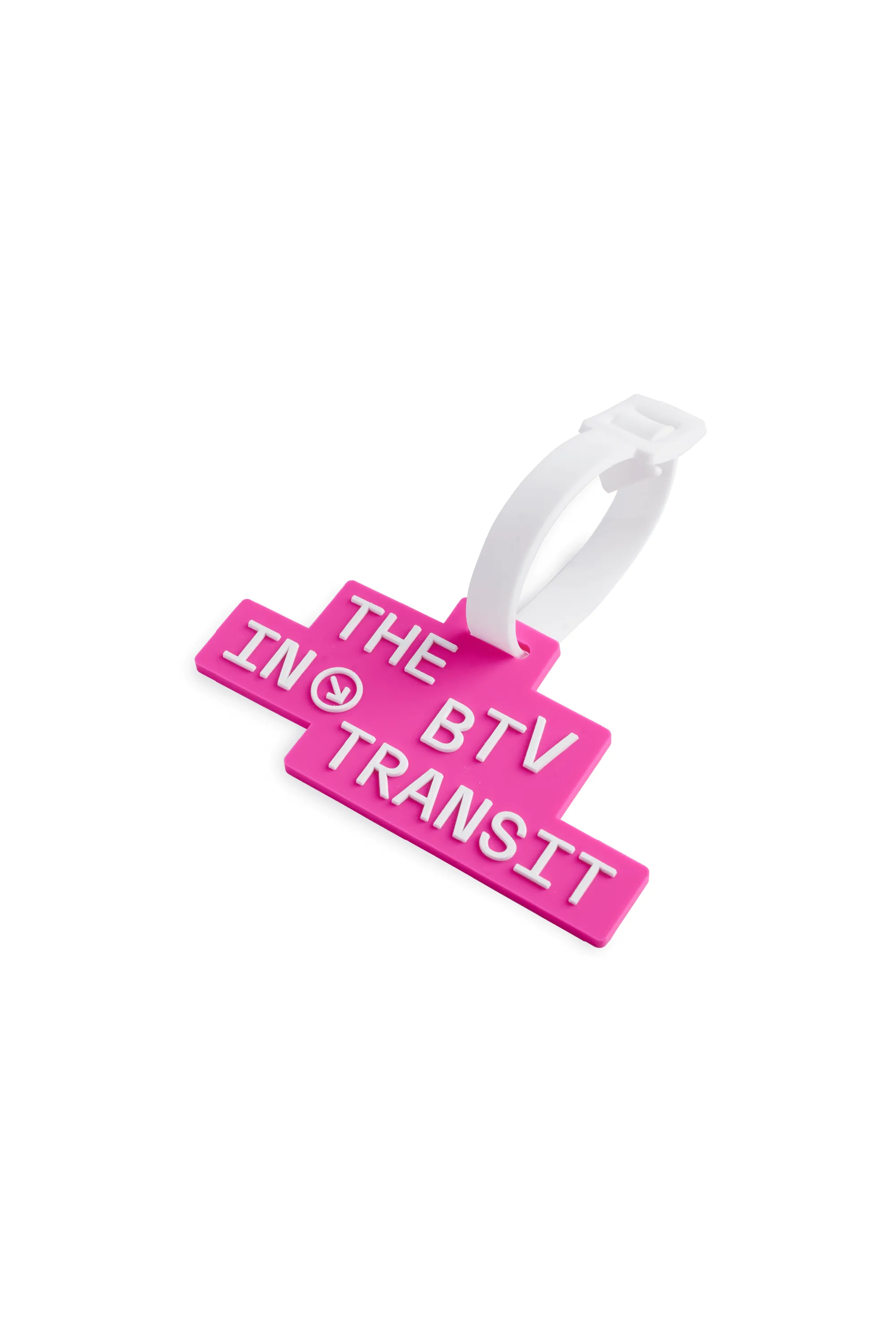 The BTV In-Transit Sign Luggage Tag