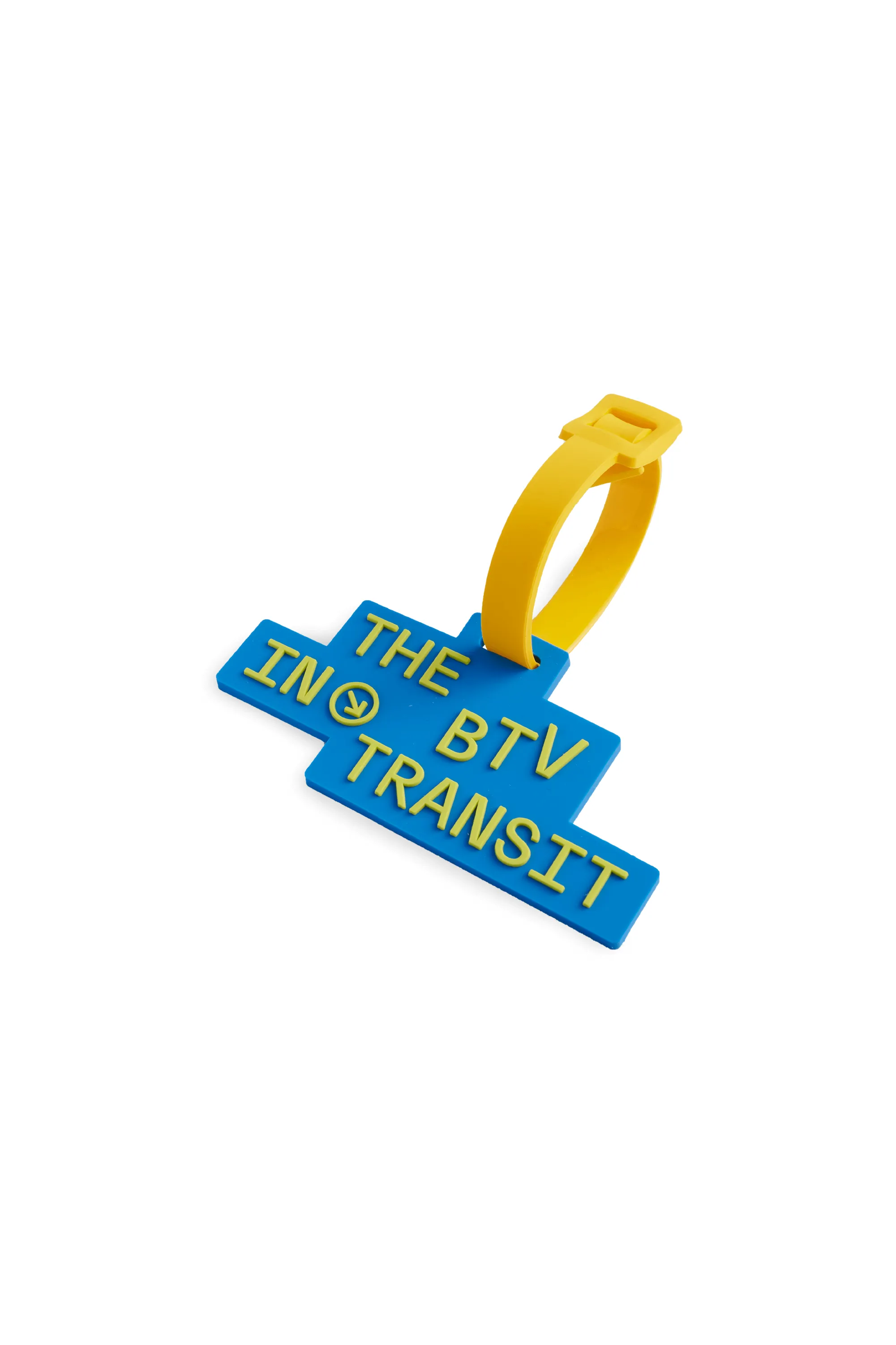 The BTV In-Transit Sign Luggage Tag