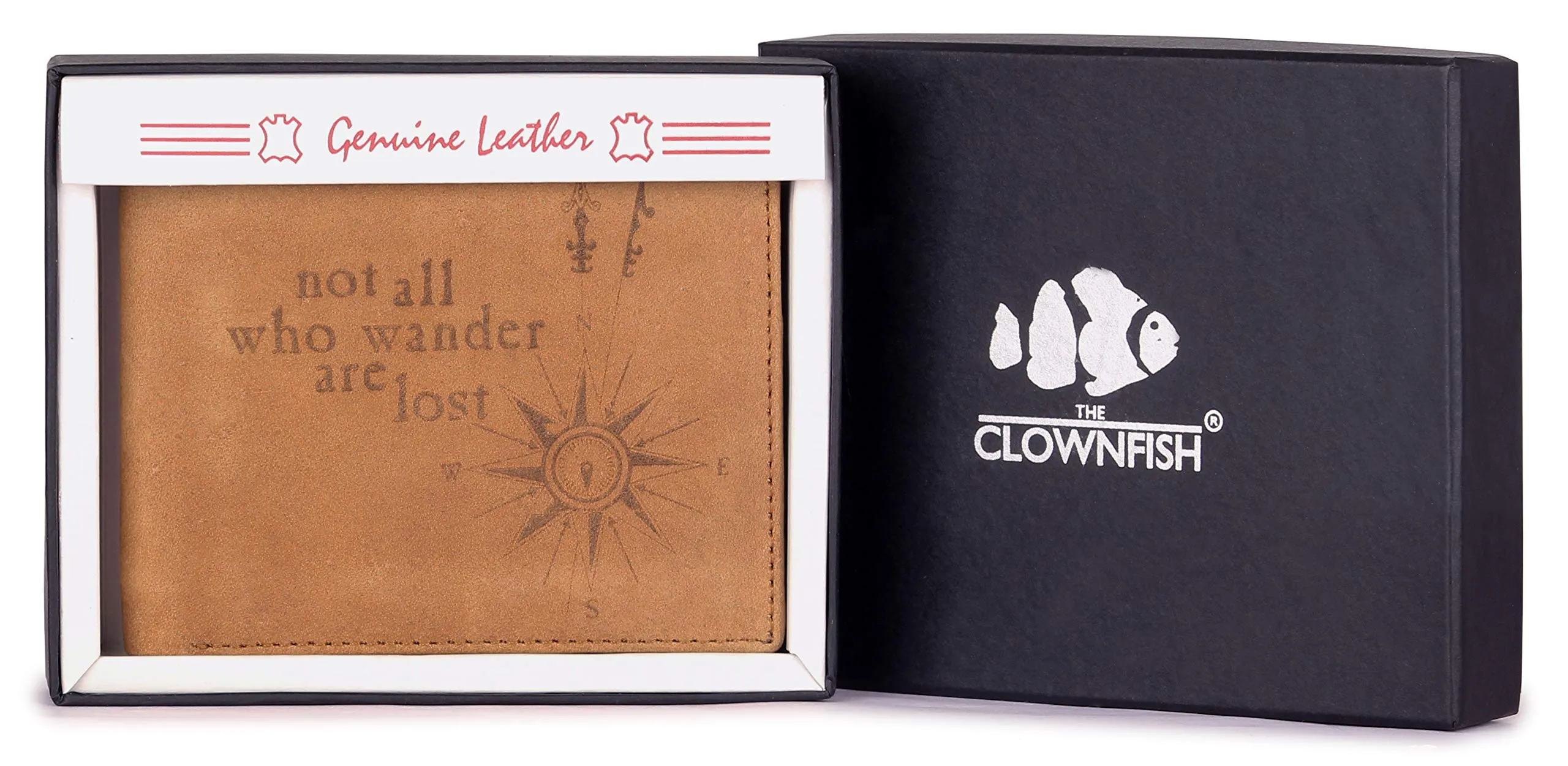 The Clownfish Brown Men's Wallet (TCFWGL-GTOBR7)