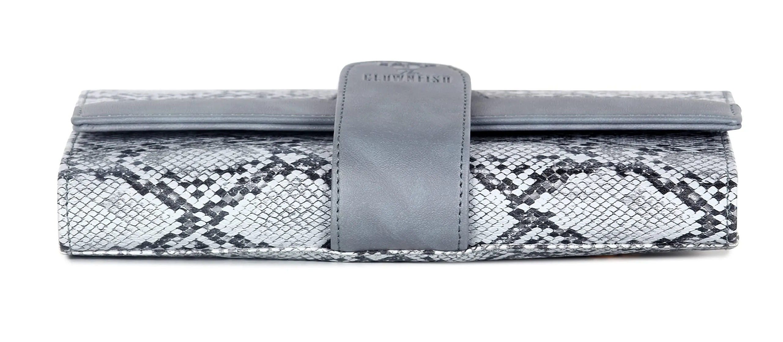 THE CLOWNFISH Coral Womens Wallet Clutch Ladies Purse with Card holders (Grey)